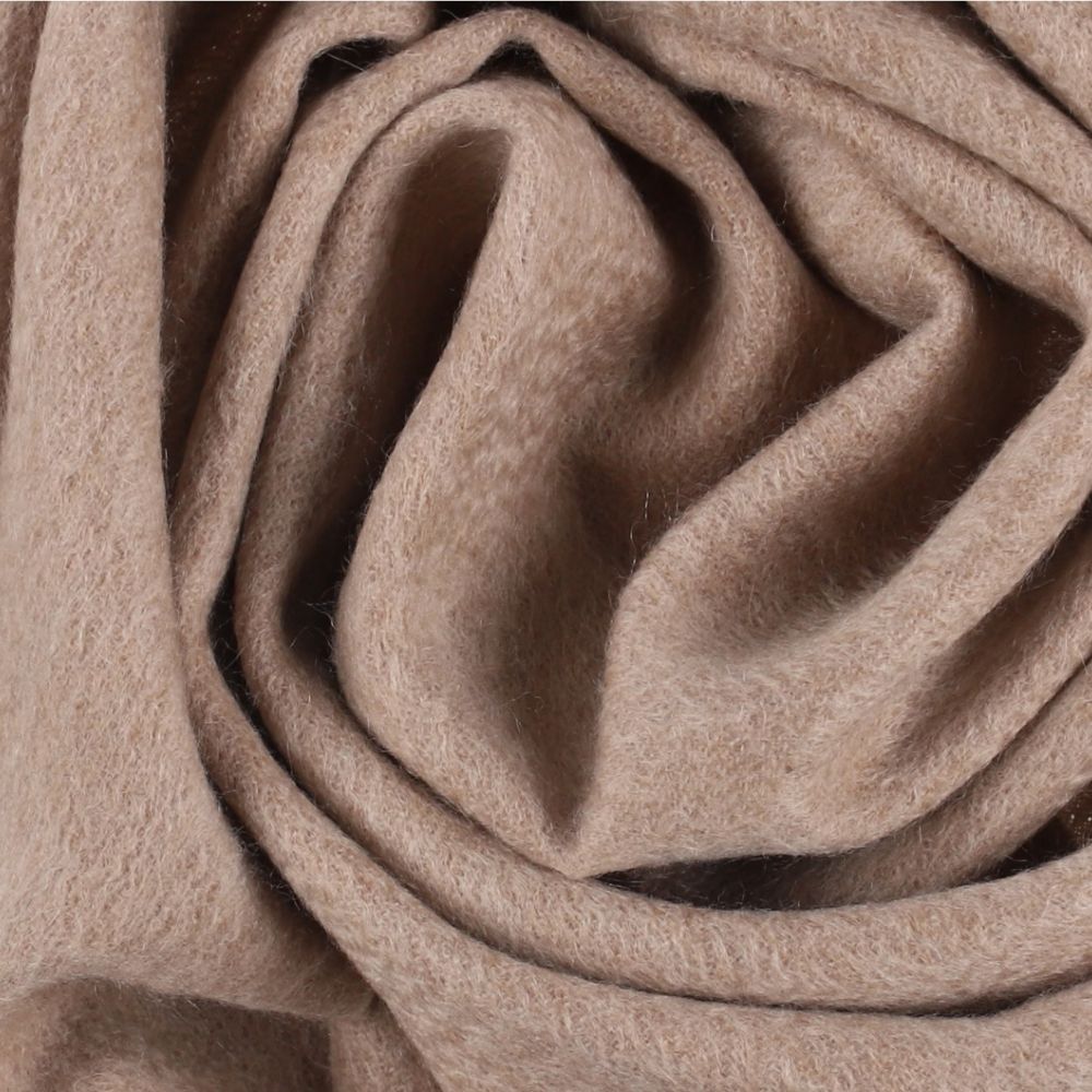 Écharpe beige unie en cachemire pour femme Paris (2)